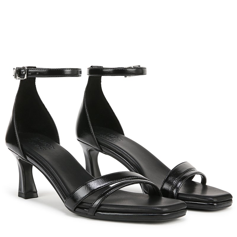 Naturalizer Women's Khloe Dress Sandals (Black Faux Leather) - Size 8.5 W
