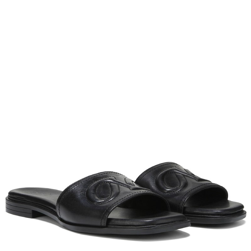 Naturalizer Women's Genevieve Slide Sandals (Black Leather) - Size 8.0 M