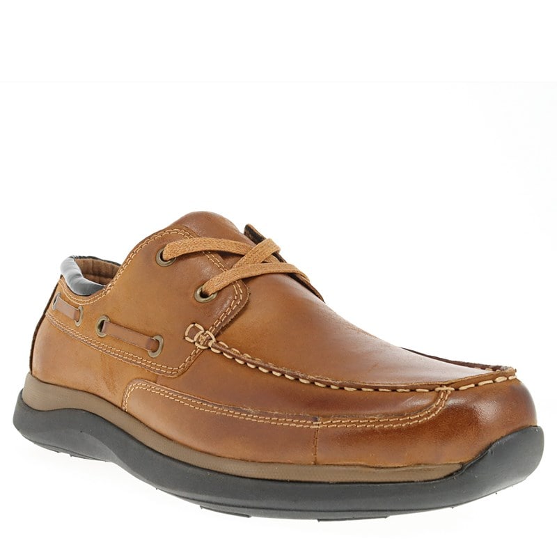 Propet Men's Pomeroy Boat Shoes (Tan Leather) - Size 15.0 3E