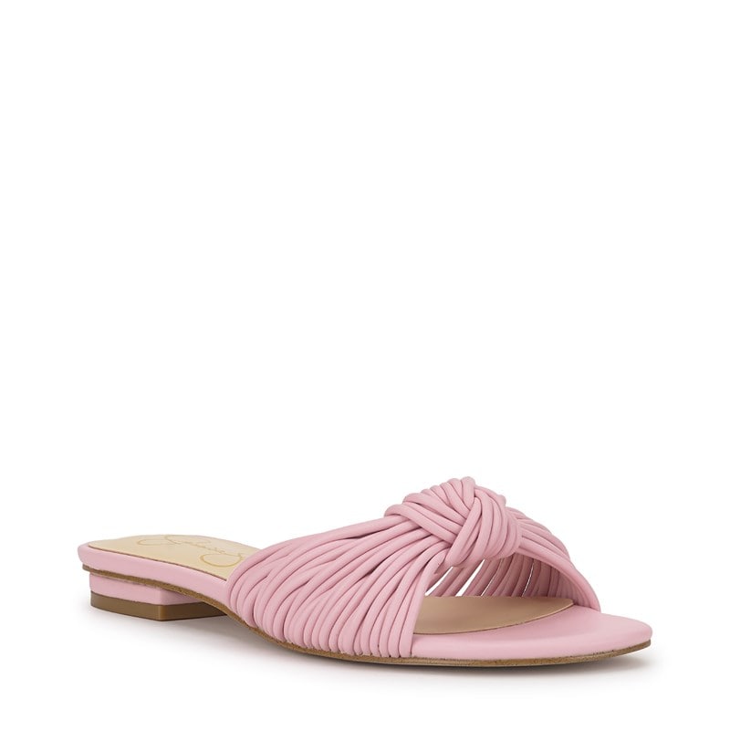 Jessica Simpson Women's Dydra Knotted Flat Sandals (Pink Sugar) - Size 12.0 M
