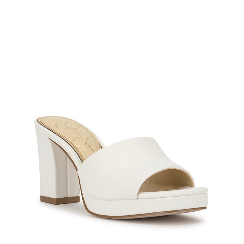 Jessica Simpson Women's Elyzza Mule Platform Sandals (Bright White) - Size 10.0