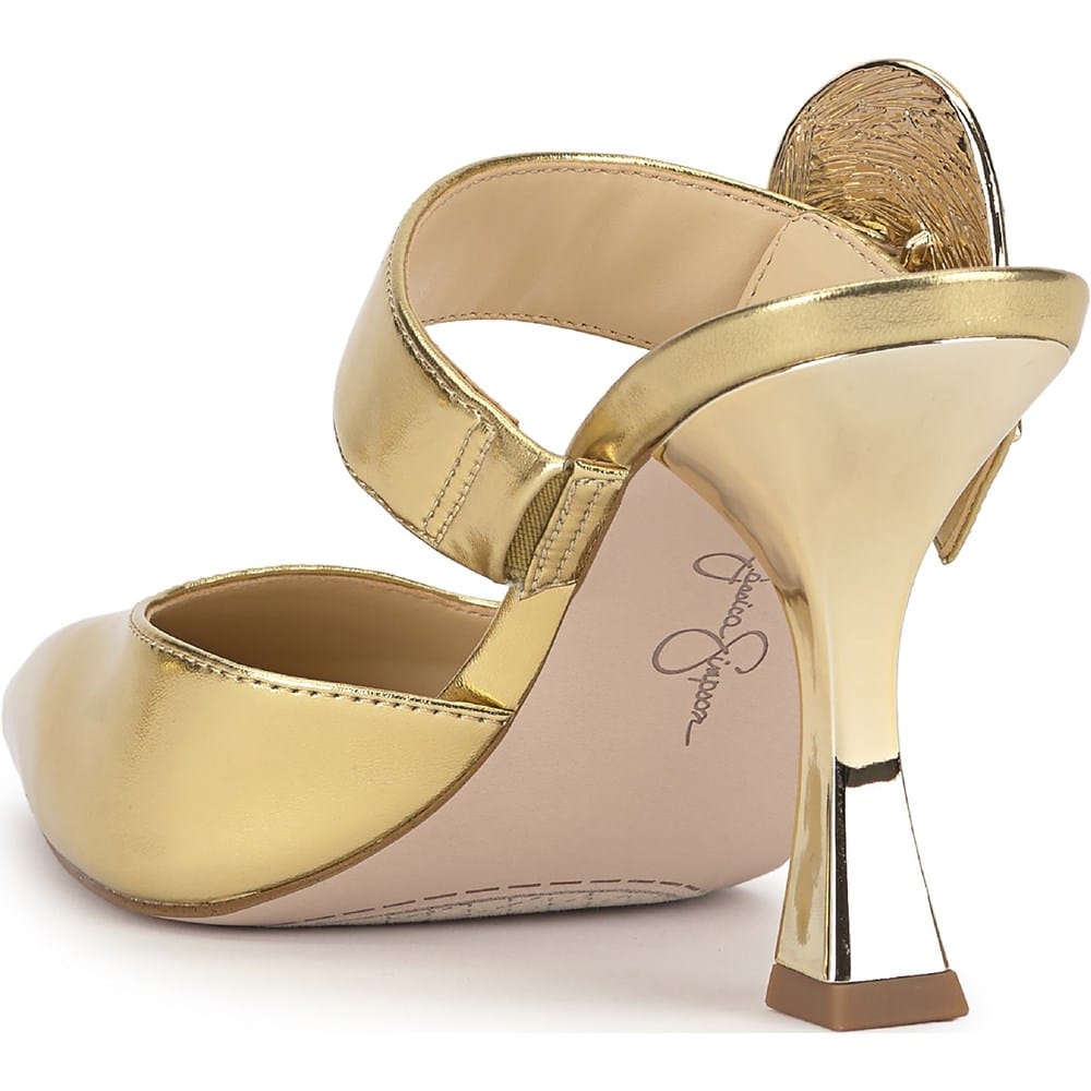 ✨未使用品✨ YELLO FAIRY GLITCH HEELS 2XL 完売品 Jessica Simpson Women's Favica Embellished Buckle High Heel Mule