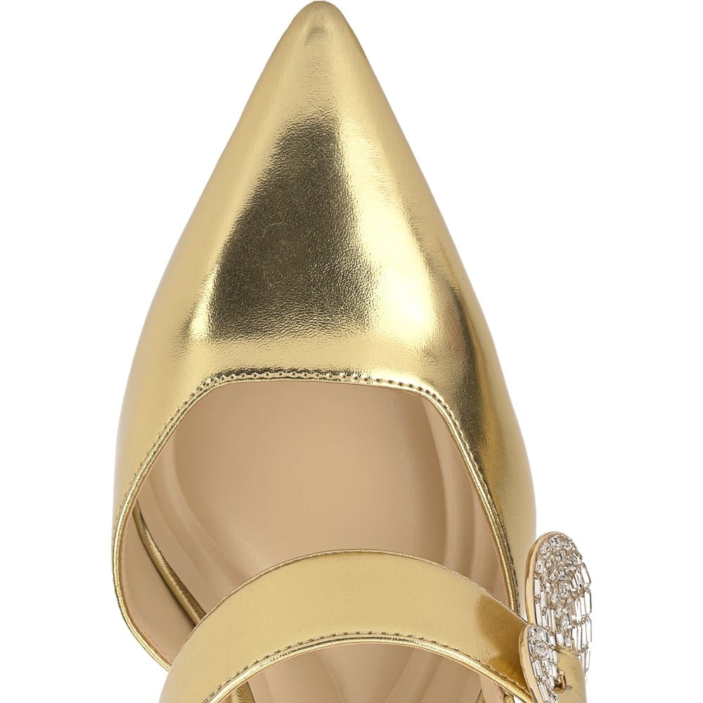 ✨未使用品✨ YELLO FAIRY GLITCH HEELS 2XL 完売品 Jessica Simpson Women's Favica Embellished Buckle High Heel Mule