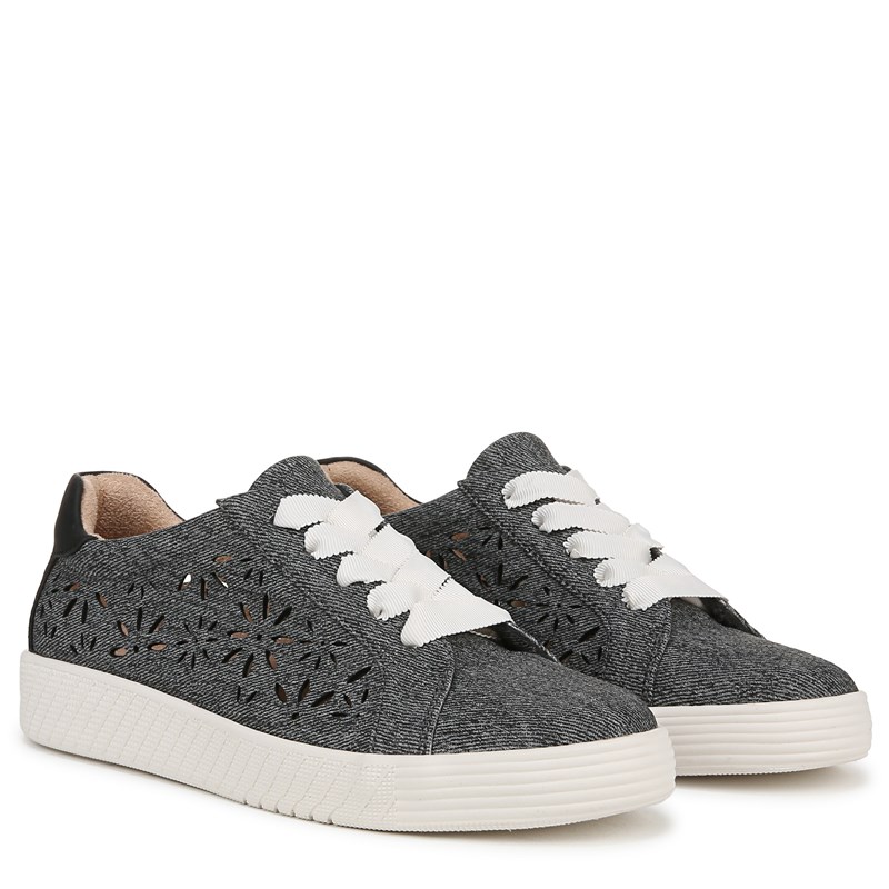 Soul Naturalizer Women's Neela-Perf Sneakers (Black Denim Pattern Faux Leather) - Size 6.0 M