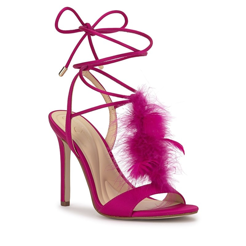 Jessica Simpson Women's Jenzin Dress Sandals (Dark Fuschia) - Size 5.0 M