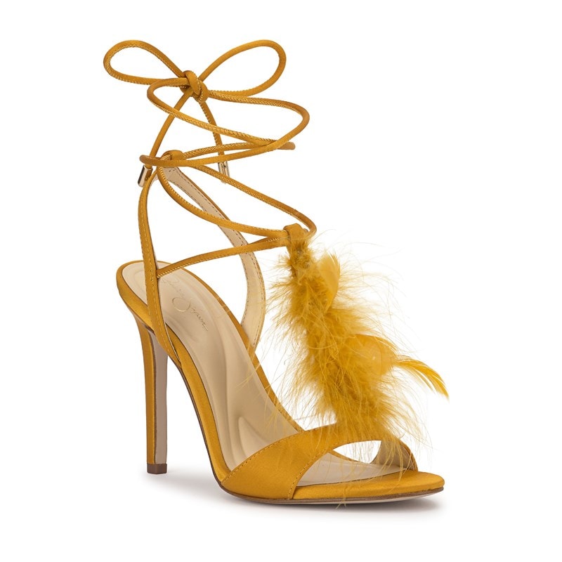 Jessica Simpson Women's Jenzin Dress Sandals (Amber Gold) - Size 7.5 M