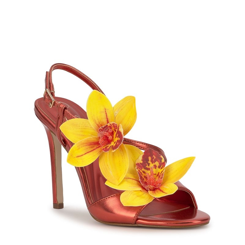 Jessica Simpson Women's Jylia Dress Sandals (Poppy Papaya) - Size 8.5 M