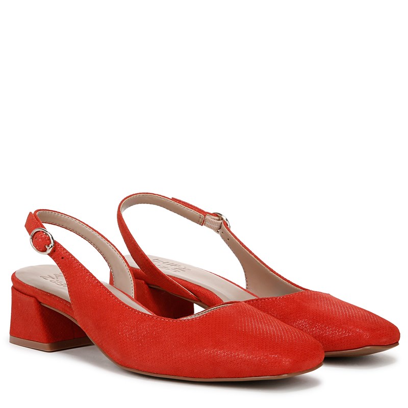 Naturalizer Women's Jayla Slingback Pump Shoes (Maserati Red Suede) - Size 7.0 W