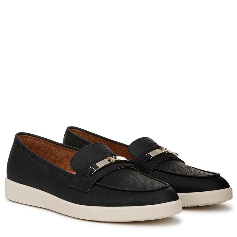 Naturalizer Women's Isla Bit Loafers (Black Faux Nubuck) - Size 7.0 W
