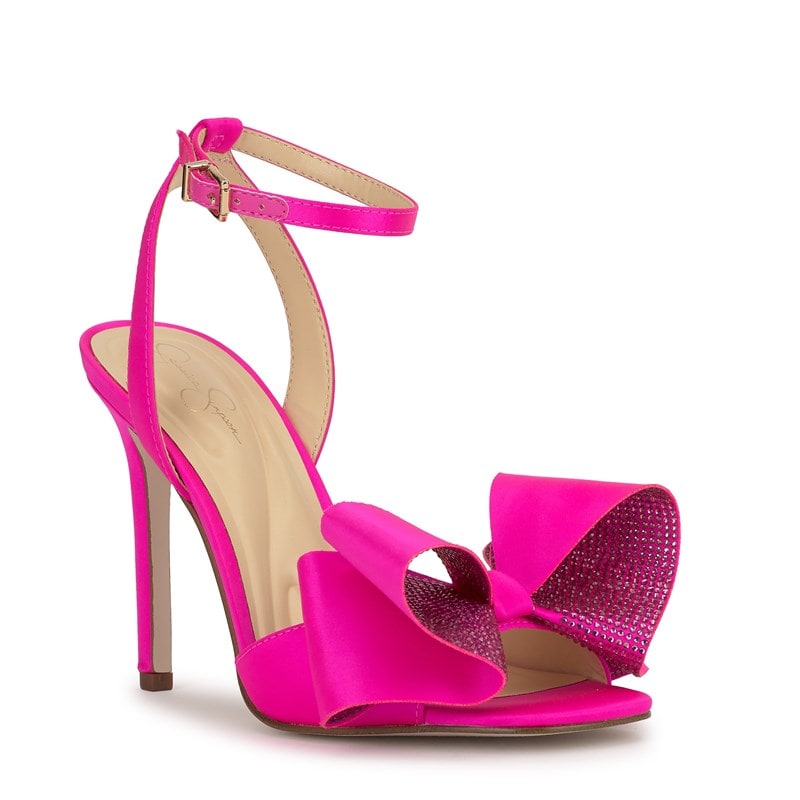 Jessica Simpson Women's Olivine Bow Dress Sandals (Valley Pink) - Size 6.0 M