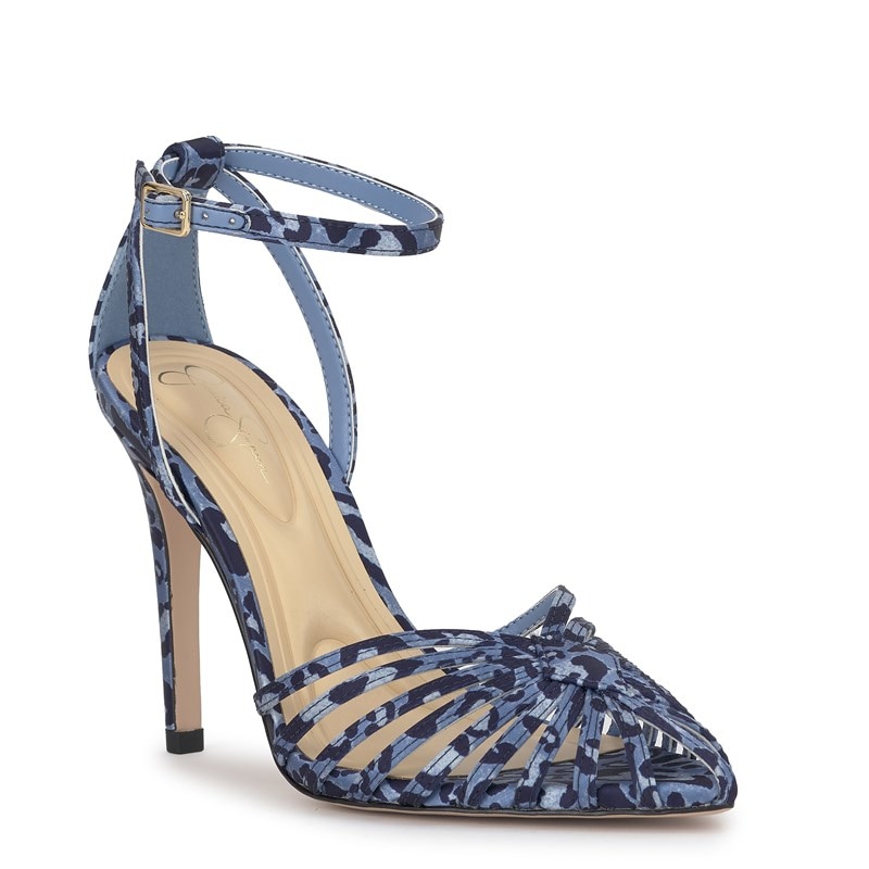 Jessica Simpson Women's Paveri Pump Sandals (Blue Multi) - Size 7.5 M