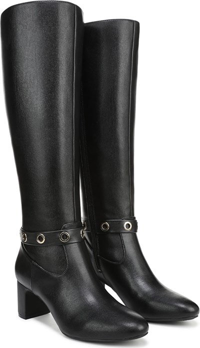 取寄) ナチュラライザー レディース ワイド カーフ ニー ハイ ブーツ