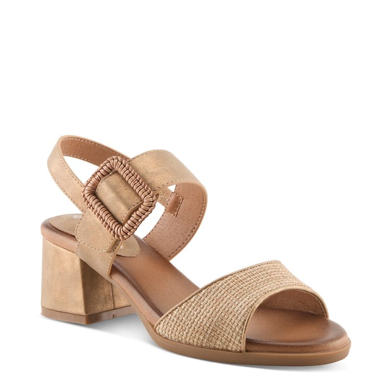 Patrizia Women's Mambu Block Heel Dress Sandals (Copper) - Size 38.0