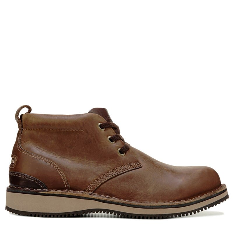 Rockport Works Men's Prestige Point Work Steel Toe Chukka Boots (Beeswax Brown) - Size 8.0 W
