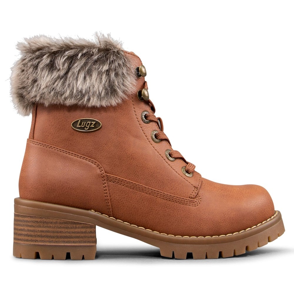 Lugz Women's Flirt Hi Block Heel Fur Boot | Famous Footwear
