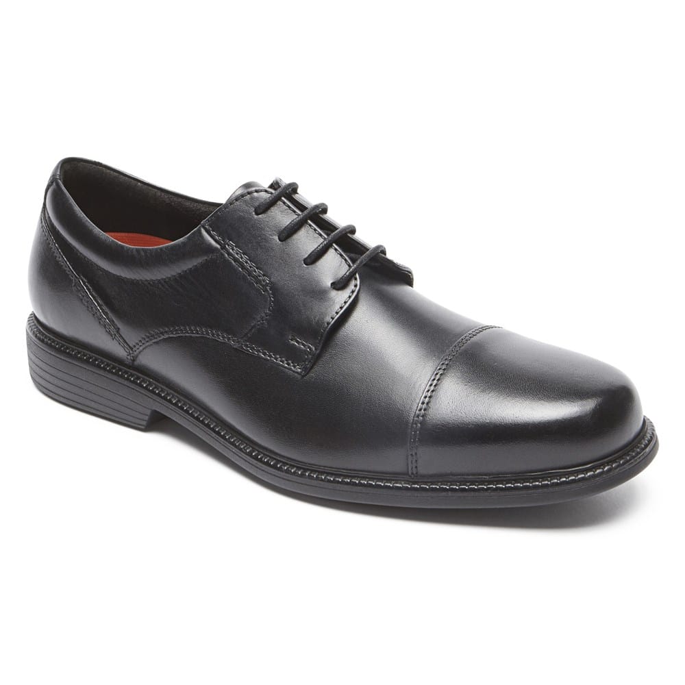 Rockport Men's Charles Road Cap Toe Oxford, Size: 7.5 W, Black