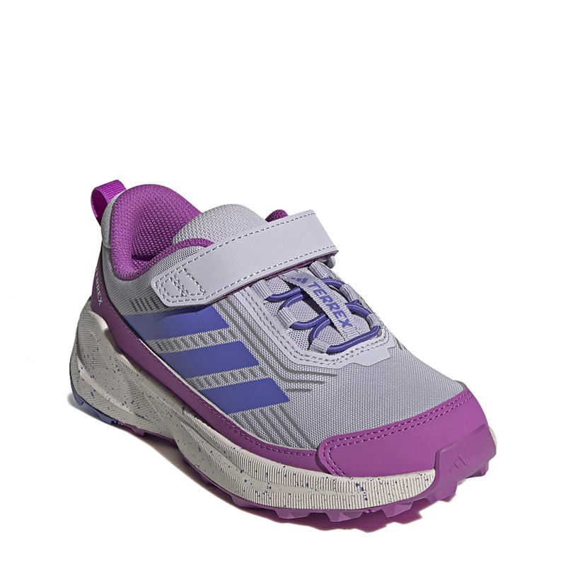 Adidas Kids' Terrex Trailmaker 2.0 Hiking Shoe Little/Big Kid Shoes (Silver/Cobalt Blue/Purple) - Size 1.0 M