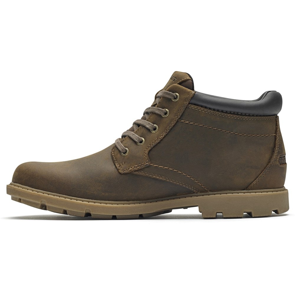 Rockport Men's Rugged Bucks Waterproof Chukka Boot Famous Footwear