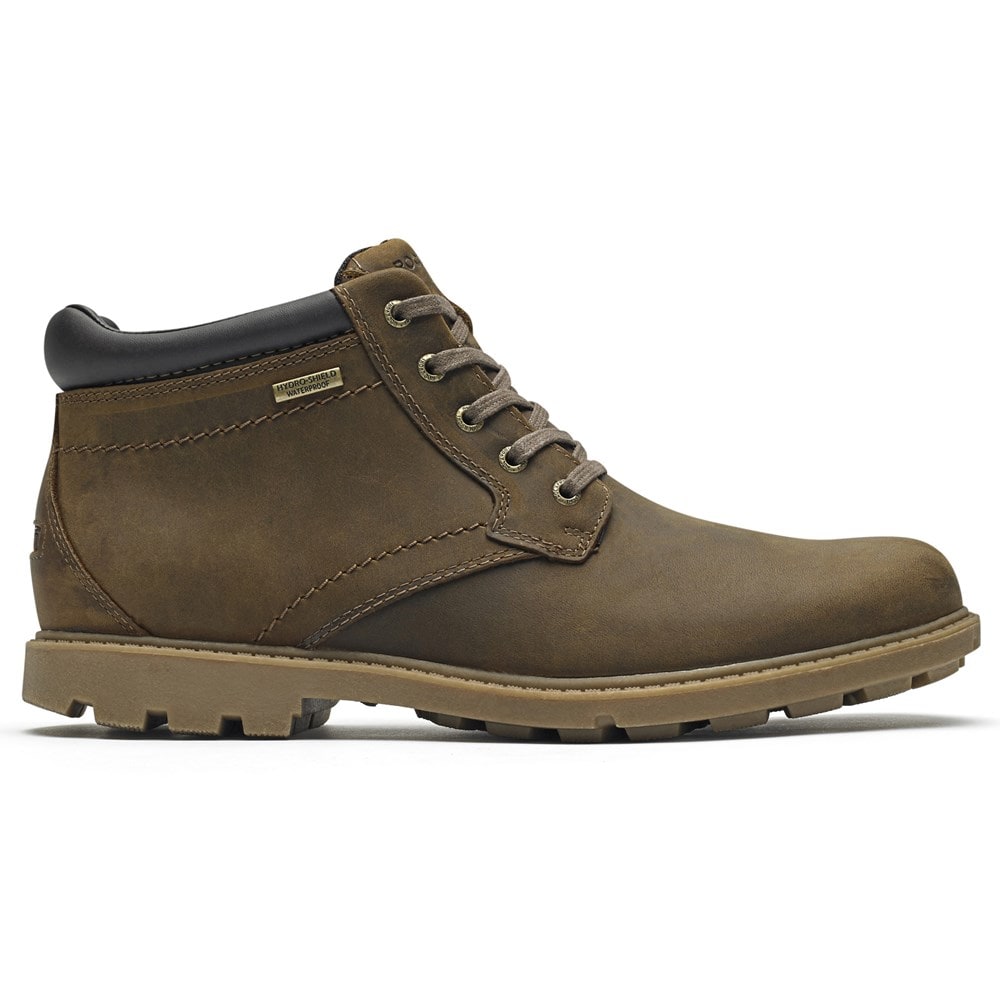 Rockport Men's Rugged Bucks Waterproof Chukka Boot Famous Footwear