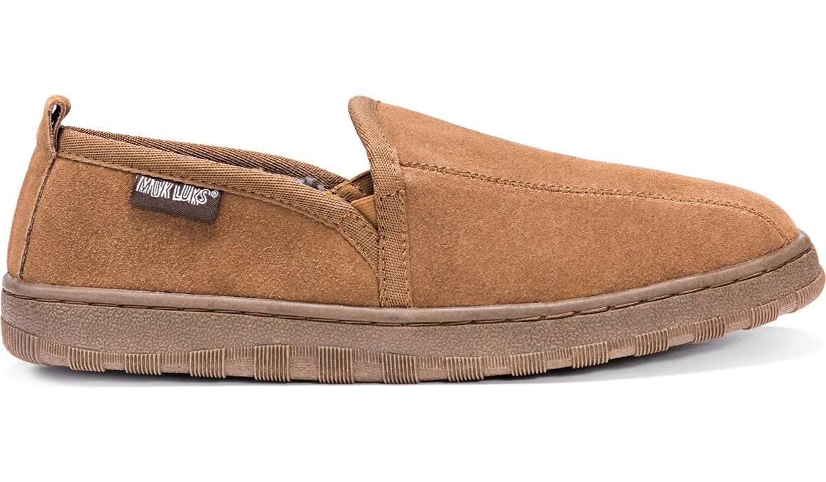 Muk Luks Men's Eric Slipper Tan, Slippers, Famous Footwear