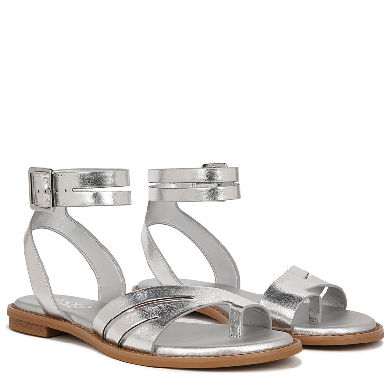 Franco Sarto Women's Greene Sandals (Silver Synthetic) - Size 9.5 M