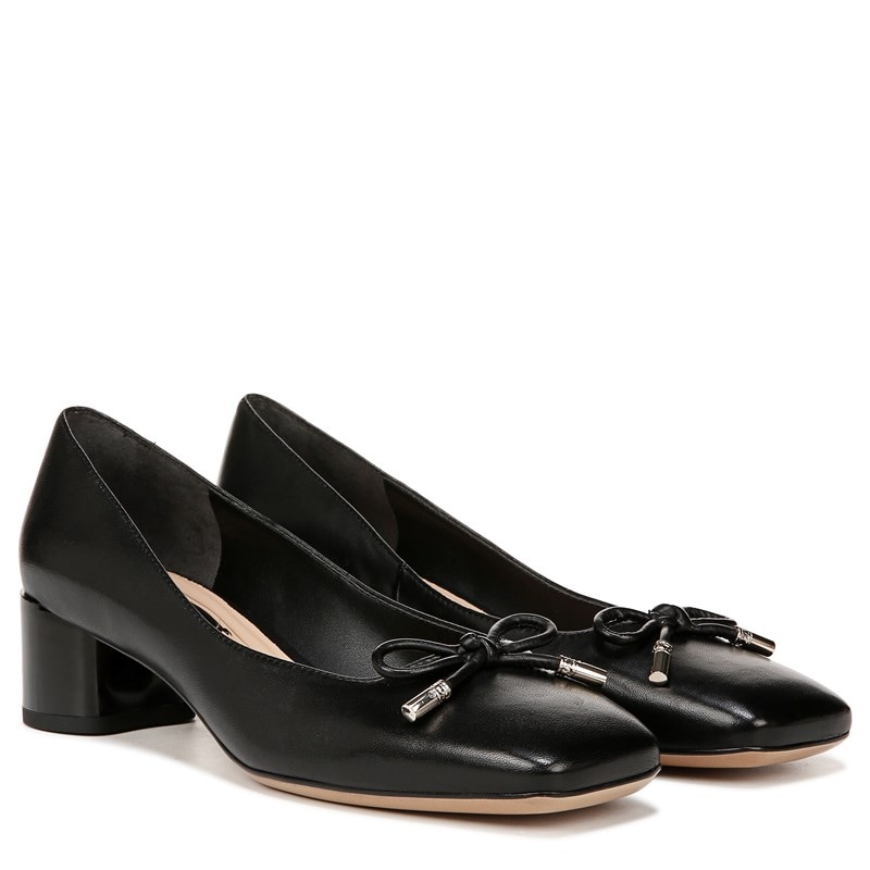Franco Sarto Women's Natalia Pump Shoes (Black Leather) - Size 13.0 M