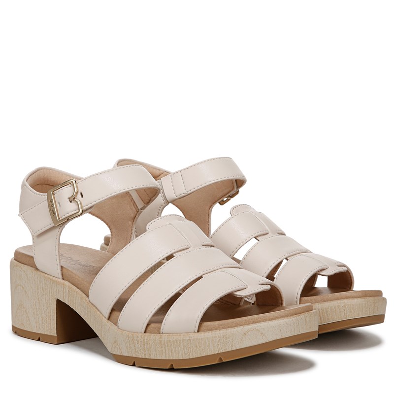 Dr. Scholl's Women's Oh Kay Strappy Sandals (Sand Dollar Faux Leather) - Size 7.0 M