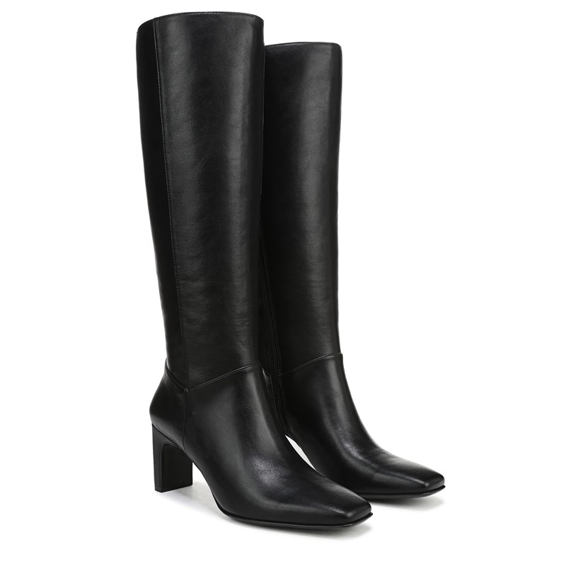 Naturalizer Women's Nona Wide Calf Knee High Boots (Black Faux Leather) - Size 8.5 W