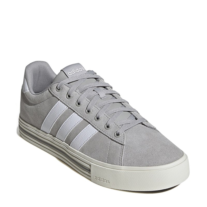 Adidas Men's Daily 4.0 Sneakers (Grey/White/Off White) - Size 7.5 M