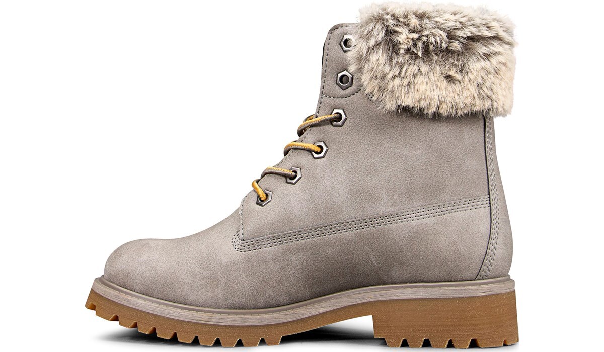 Lugz Women's Convoy Fur Lace Up Boot Famous Footwear