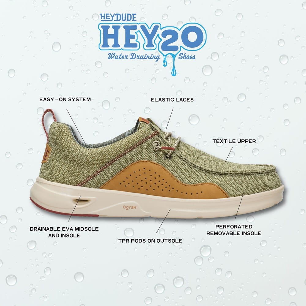 HEYDUDE Men's Wally Hey2O Mesh Slip On | Famous Footwear