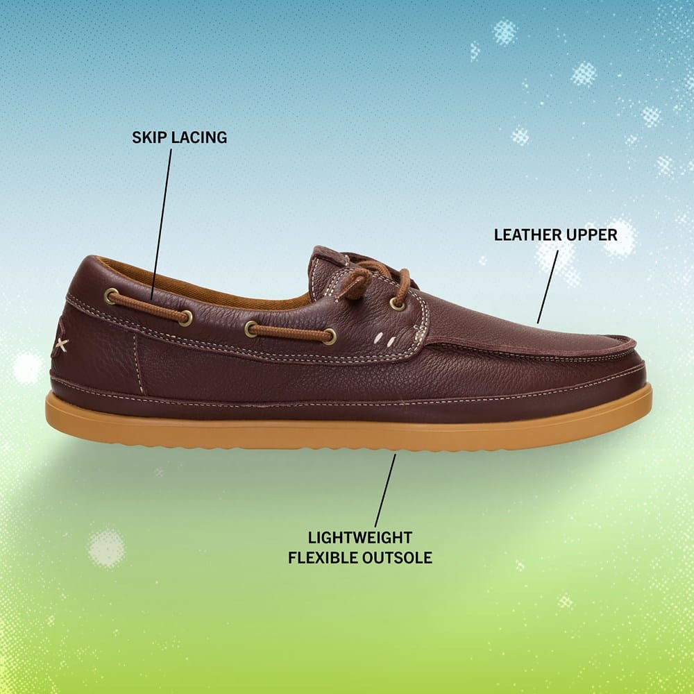 NWT Sz 10 Mens Hey Dude Harbor Lo Craft Leather Loafers Amazon.com | HEYDUDE Men main image 2