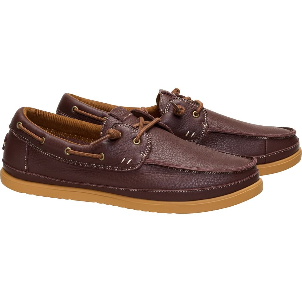 HEYDUDE Men's Harbor Lo Craft Leather Slip On | Famous Footwear