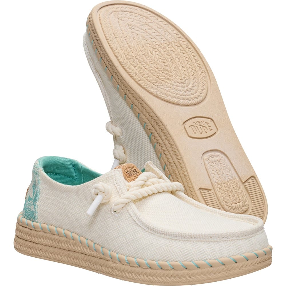 HEYDUDE Women's Wendy Espadrille Hibiscus Slip On | Famous Footwear