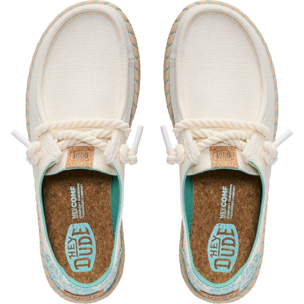 HEYDUDE Women's Wendy Espadrille Hibiscus Slip On | Famous Footwear