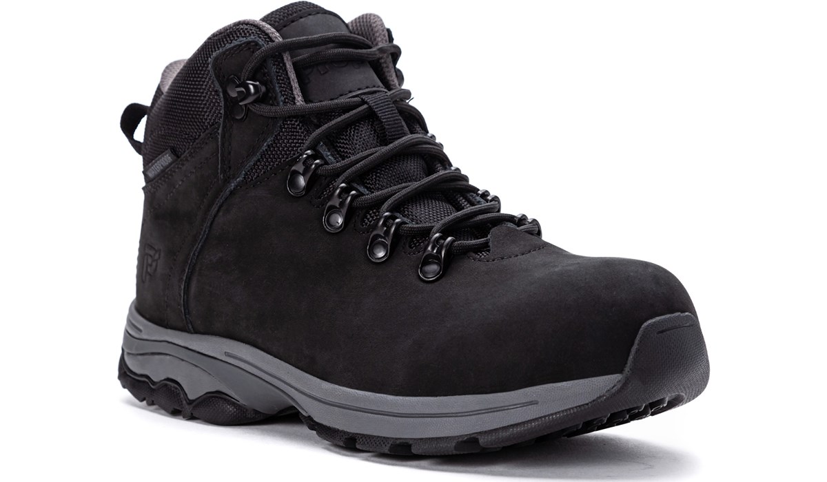 women's black composite toe work boots