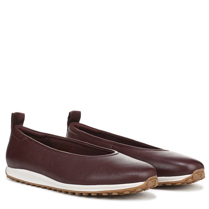 Naturalizer Women's Carla Sport Slip On Shoes (Cabernet Sauvignon Red Leather) - Size 6.0 M