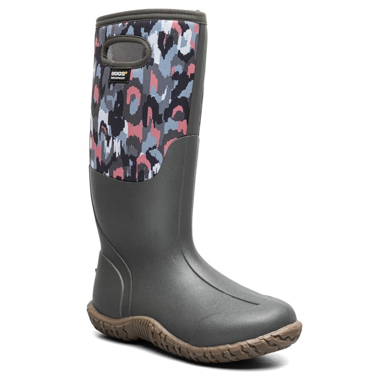 Bogs Women's Mesa Waterproof Pull On Tall Winter Boots (Dark Gray Multi) - Size 12.0 M