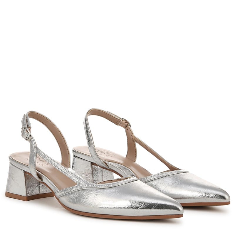 Naturalizer Women's Mila Dress Shoes (Silver Leather) - Size 11.0 M