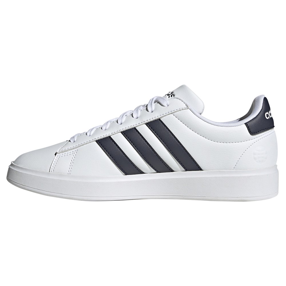 Adidas VL Court 2.0 White Stripe Sneaker Shoes Size 4.5 US