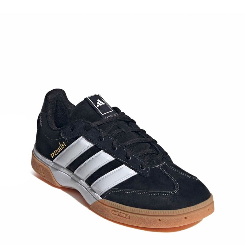 Adidas Men's Spezialist Indoor Sneakers (Black/Black/Black) - Size 11.5 M