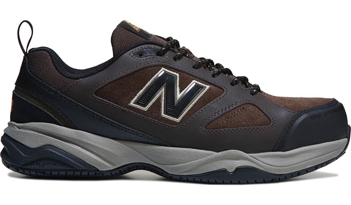 new balance mens black work shoes