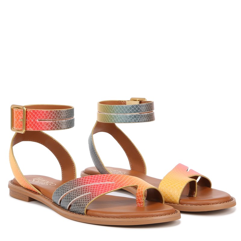 Franco Sarto Women's Greene Sandals (Rainbow Snake Print Synthetic) - Size 9.5 M