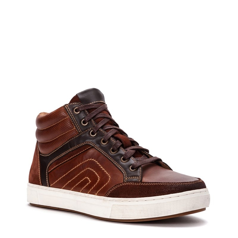 Propet Men's Kenton Mid Top Sneakers (Brown Leather) - Size 10.0 2E