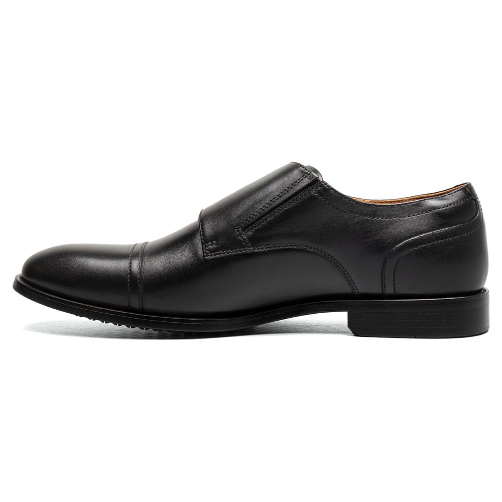 Men\'s Florsheim Black Leather Double Monk Strap dress Shoes size 8.5 US Rucci Cap Toe Double Monk Strap Men main image 3