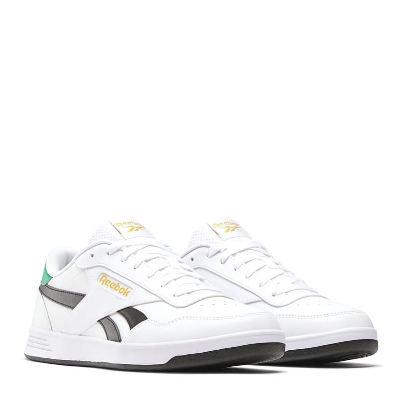 Reebok Men's Court Advance Sneakers (FTWRWHITE/UPGRADEGREEN/BLACK) - Size 12.0 M