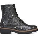 Black Metallic Leather