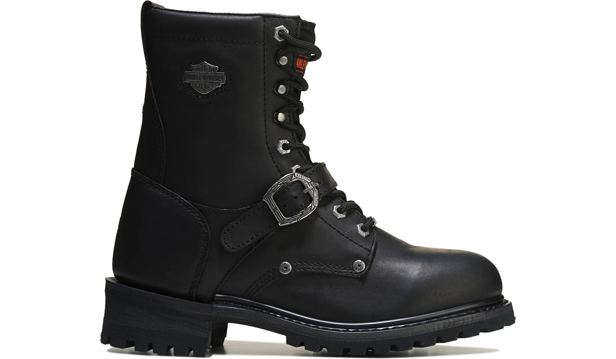 Harley Davidson Men's Faded Glory Medium/Wide Lace Up Boot Black 