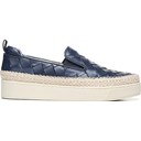 Navy Faux Leather
