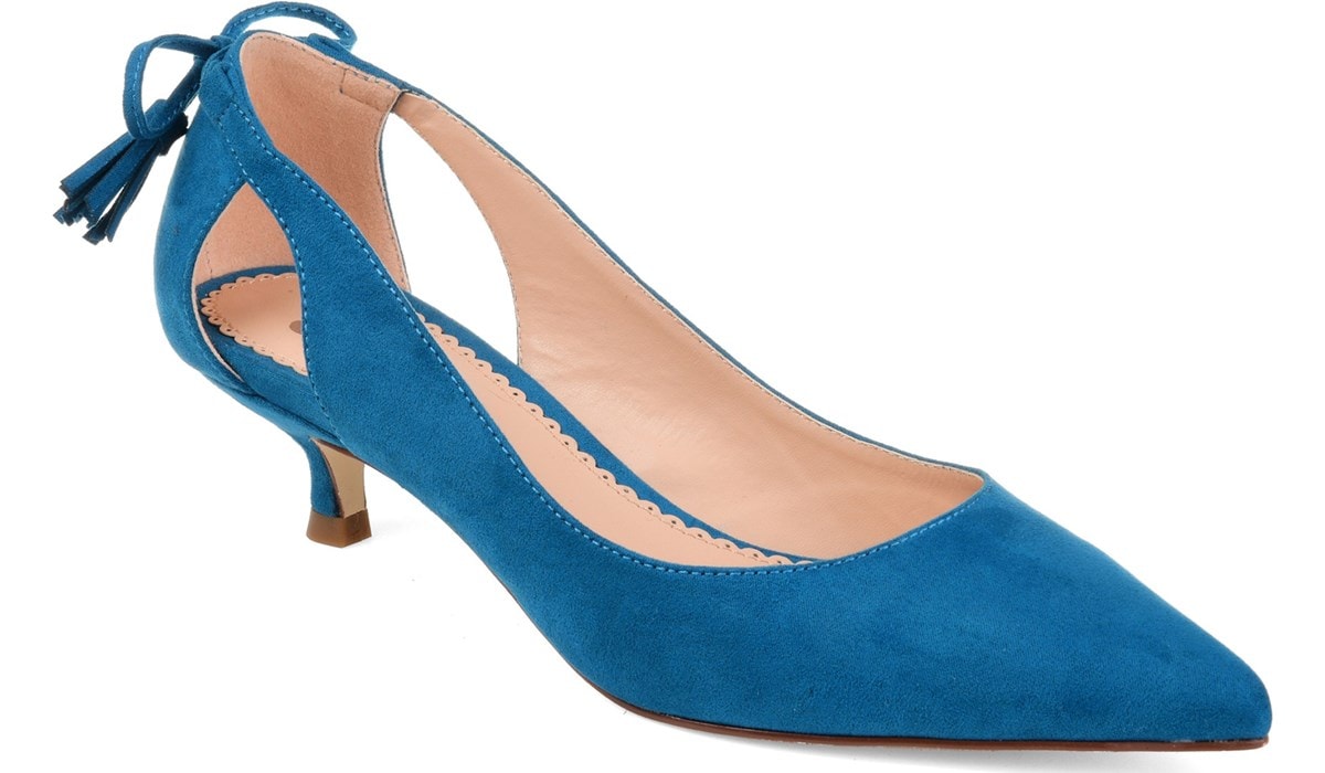 Journee Collection Women's Bindi Pump Blue, Heels, Footwear